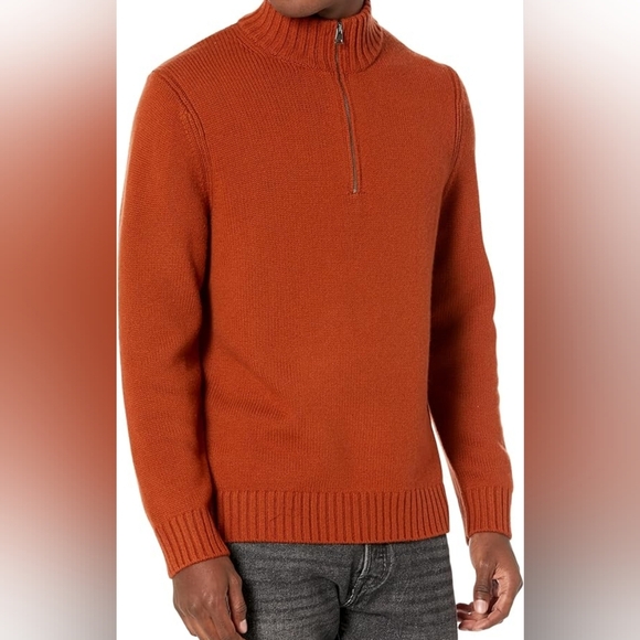 Polo Ralph Lauren half zip Orange Medium color discontinued/sold out. - Picture 1 of 10